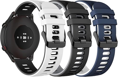 Senter Correa para Xiaomi Mi Watch Color Sport Banda, 0.866 in Correa de repuesto deportiva de silicona suave compatible con Xiaomi Mi Watch Color