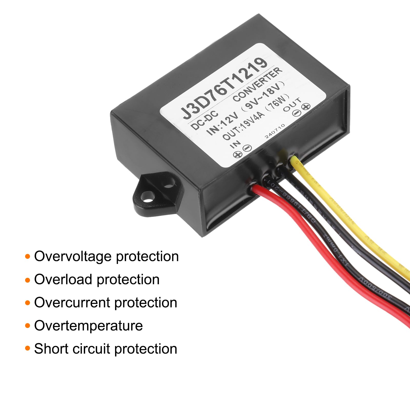 Transforador de 12V a 19V 12V a 19V DC Step Up odule 12V a 19V 5A 95W