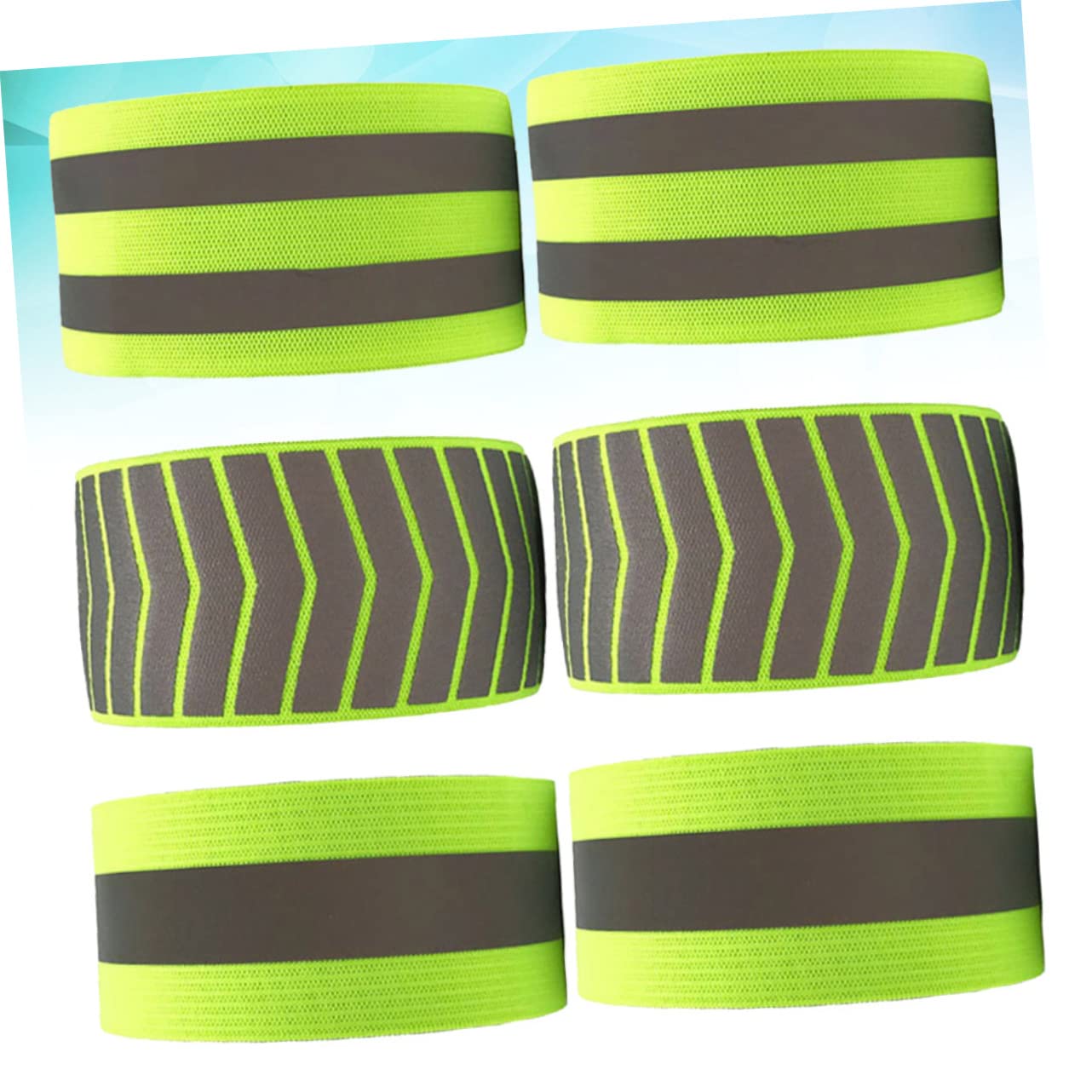 TOYANDONA Reflektierendes Armband Reflektoren Bands Nacht Beleuchtet Männer Fluoreszierende Armbänder Reflektierende Armbänder Sicherheitsarmbänder Green