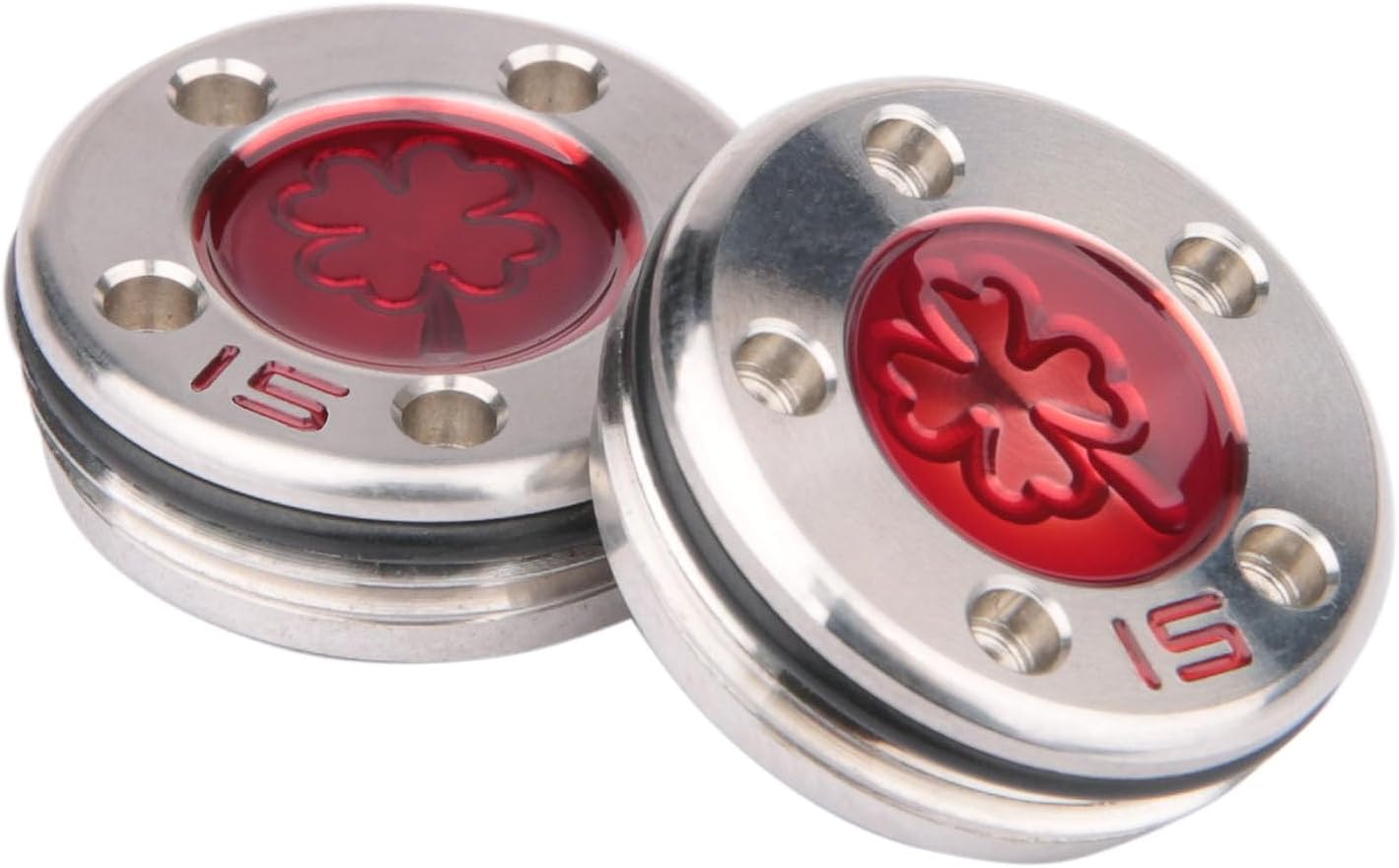 OGECLF レッドラッキークローバー ゴルフウェイト タイトリスト スコッティ キャメロン ニューポート、ファントム、フューチュラ