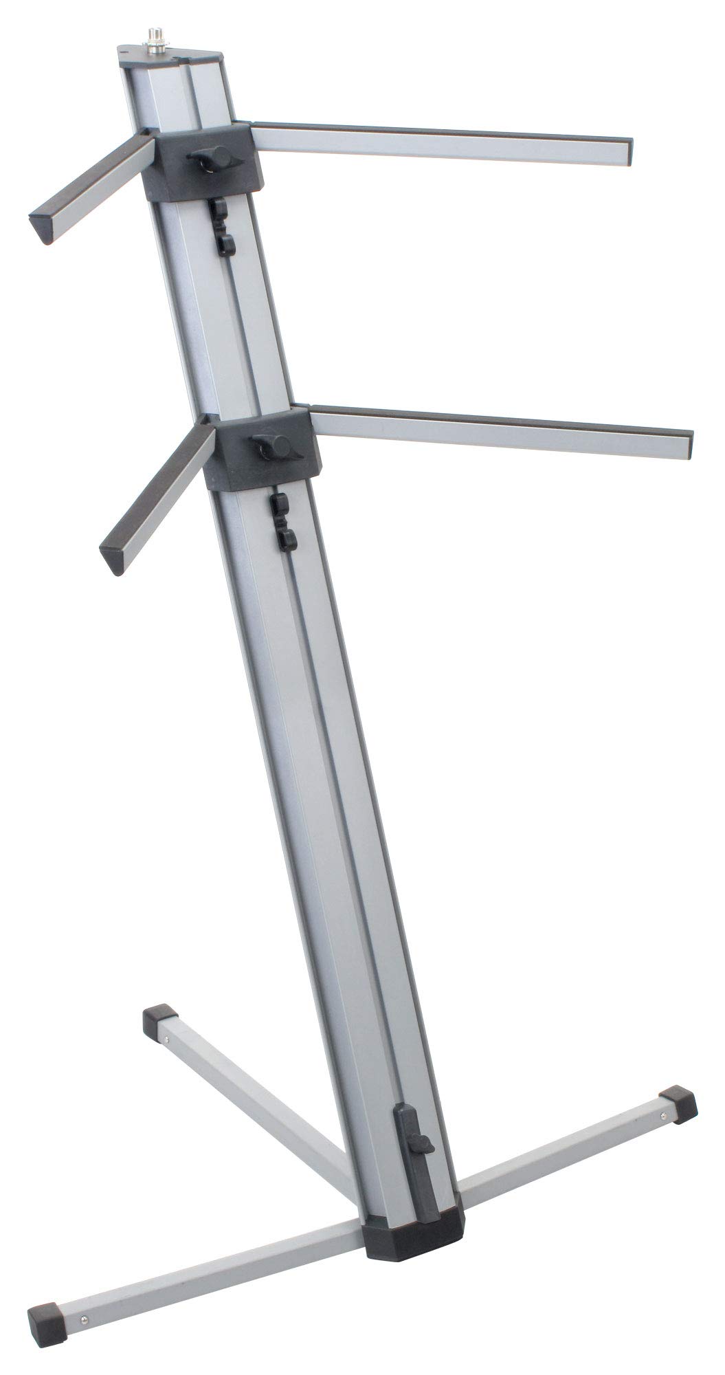 Classic Cantabile KS-100 Double Keyboard Stand Silver