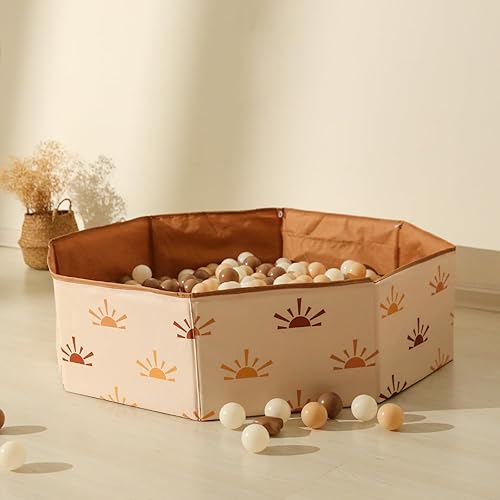 Miniatura 2 de TRENDPLAY Piscina de bolas octogonales plegable grande, da rienda suelta a la diversión para niños y mascotas, portátil e ideal para niños pequeños