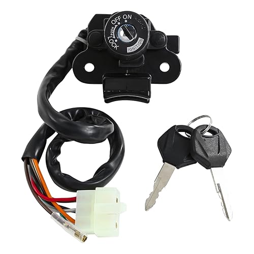 Miniatura 3 de TCT-MOTORPARTS Llave de bloqueo del interruptor de encendido para Kawasaki ZX6R ZX7R ZX750 ZX9R ZX900 ZZR400 ZZR600