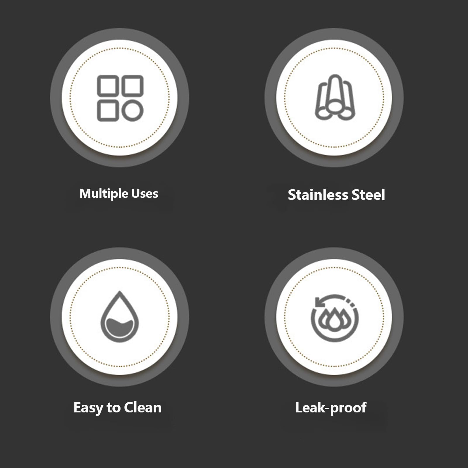 Lonchera térmica de gran capacidad con cuenco de sopa y cubiertos, 6 compartimentos, acero inoxidable, doble capa, contenedor de alimentos