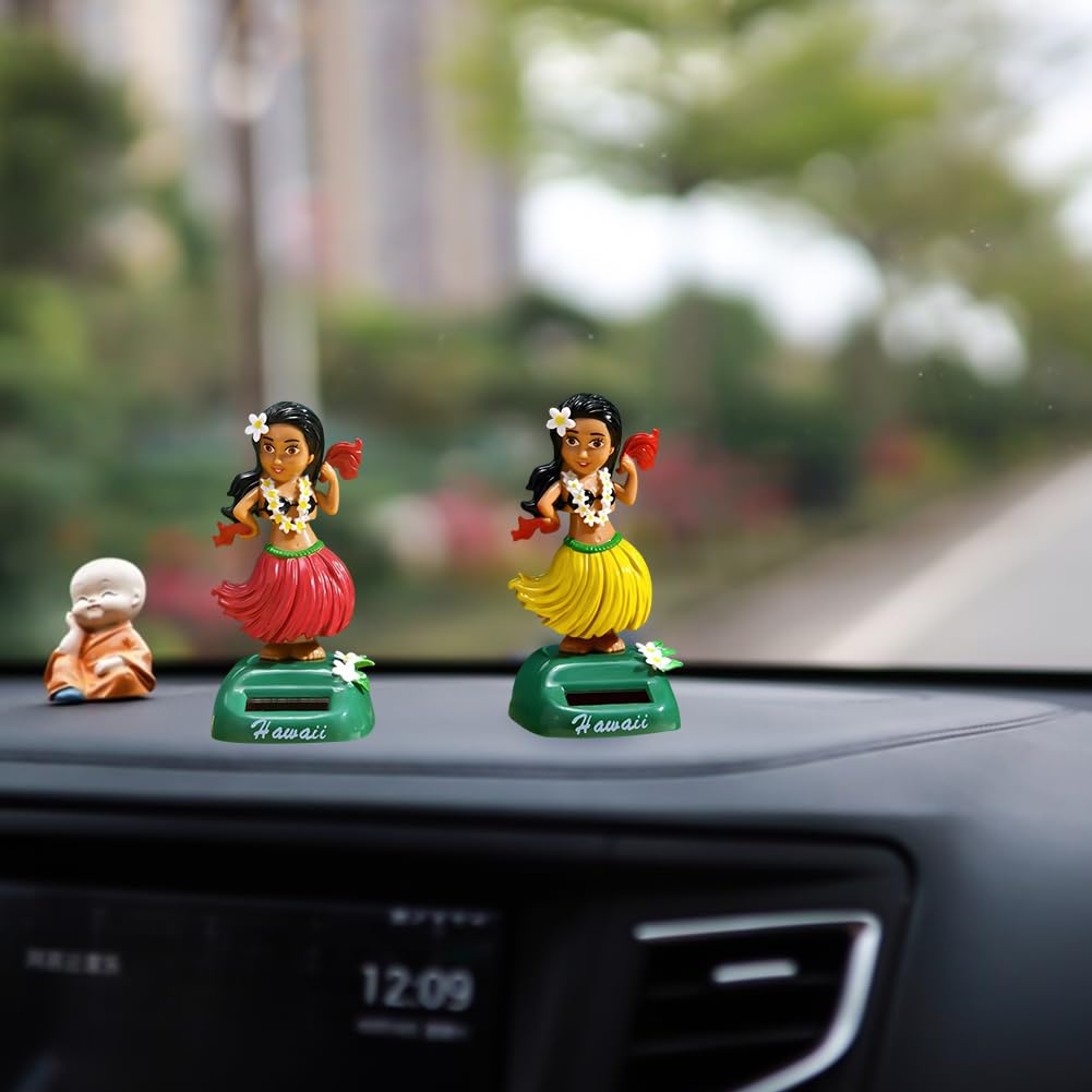 Figurina Bambola Cruscotto Ragazza Hawaiana Bobblehead Auto Decorazione Ballerina Testa Che Scuote