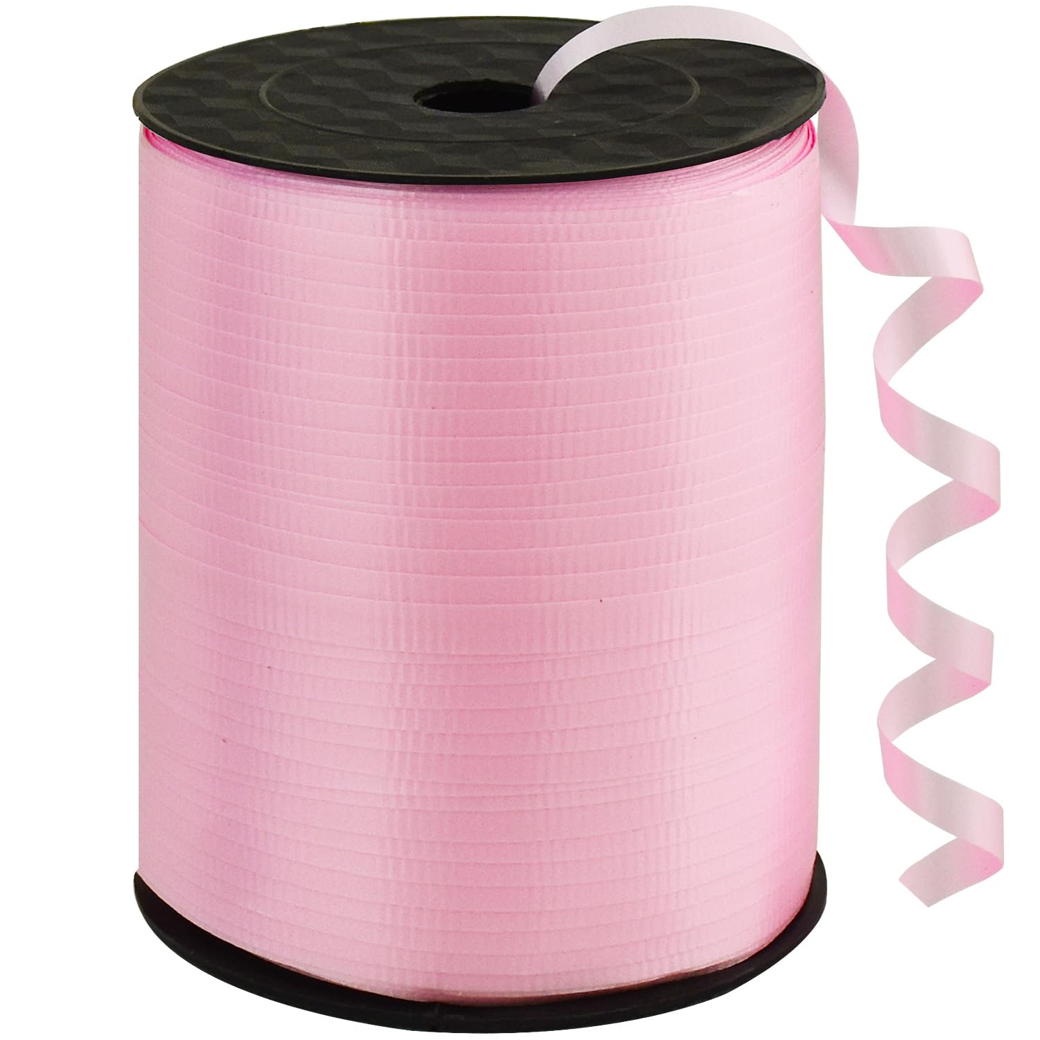 BEISHIDA 500 Yards Matte Light Pink Curling Crimped Ribbon Balloon String Ribbons for Gift Wrapping Ribbon for Birthday Valentines Baby Shower Mothe's Day Decoration