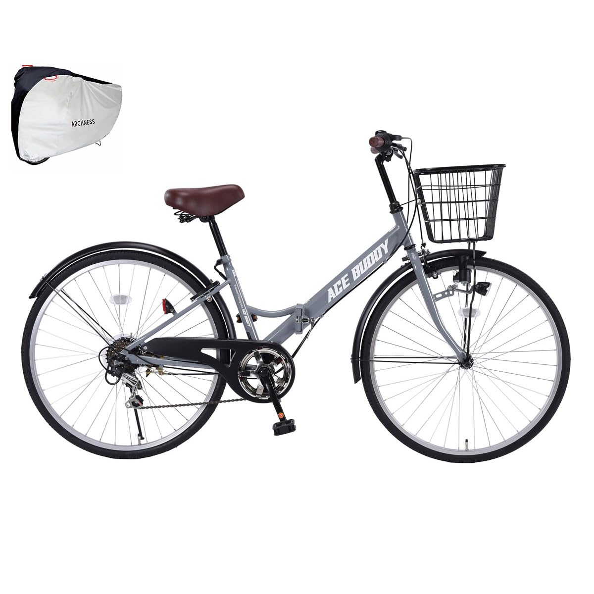 Amazon | ACE BUDDY ママチャリ 折りたたみ自転車 26インチ シマノ6段
