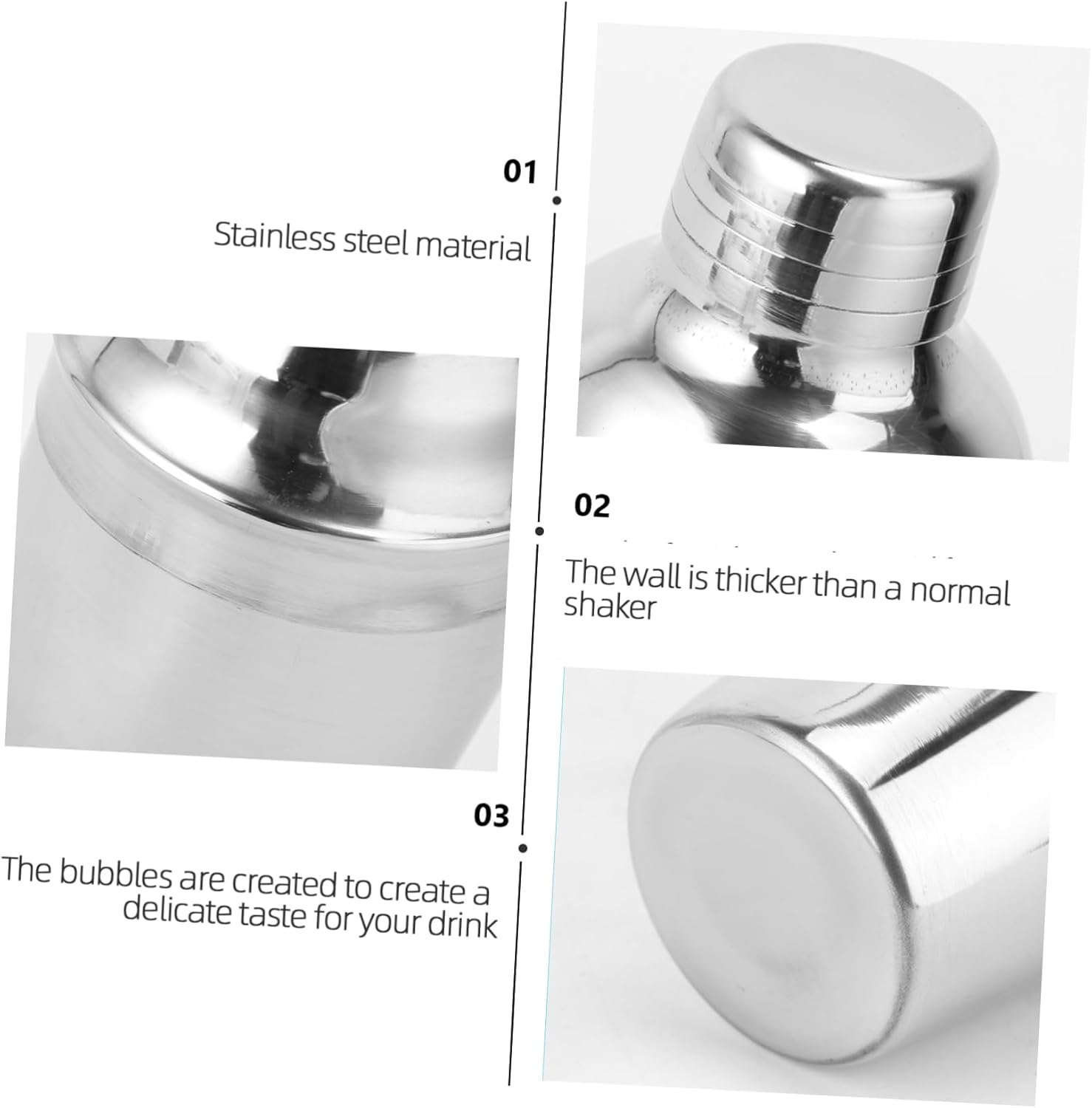 22pcs Stainless Steel Bartender Set Cocktail Shaker Barware Kit Measuring Cup Professional Drink Strainer