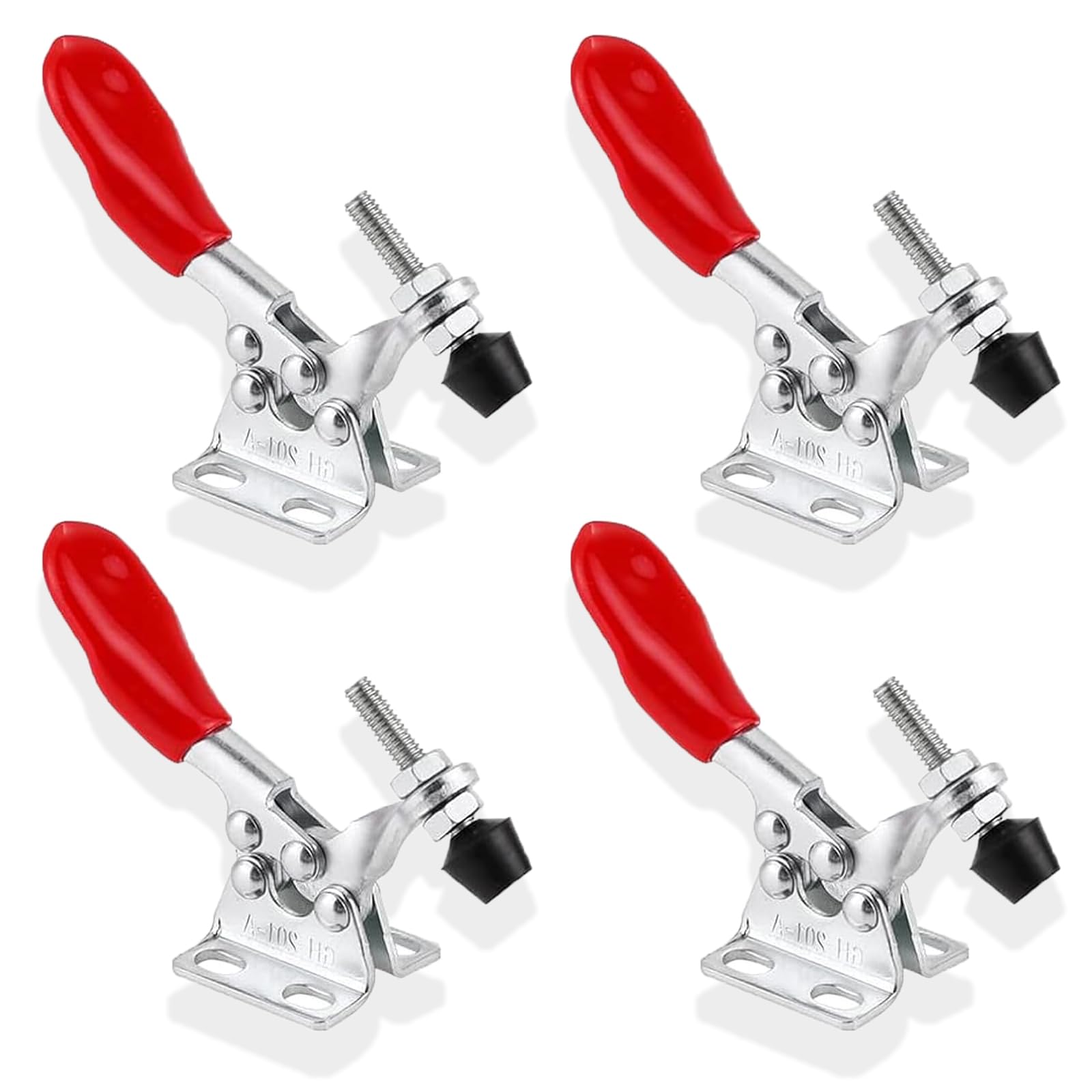 4 Morsetti A Sgancio Rapido Con Levetta - Morsetti Orizzontali Antiscivolo Per Lavorazioni - Foto 3