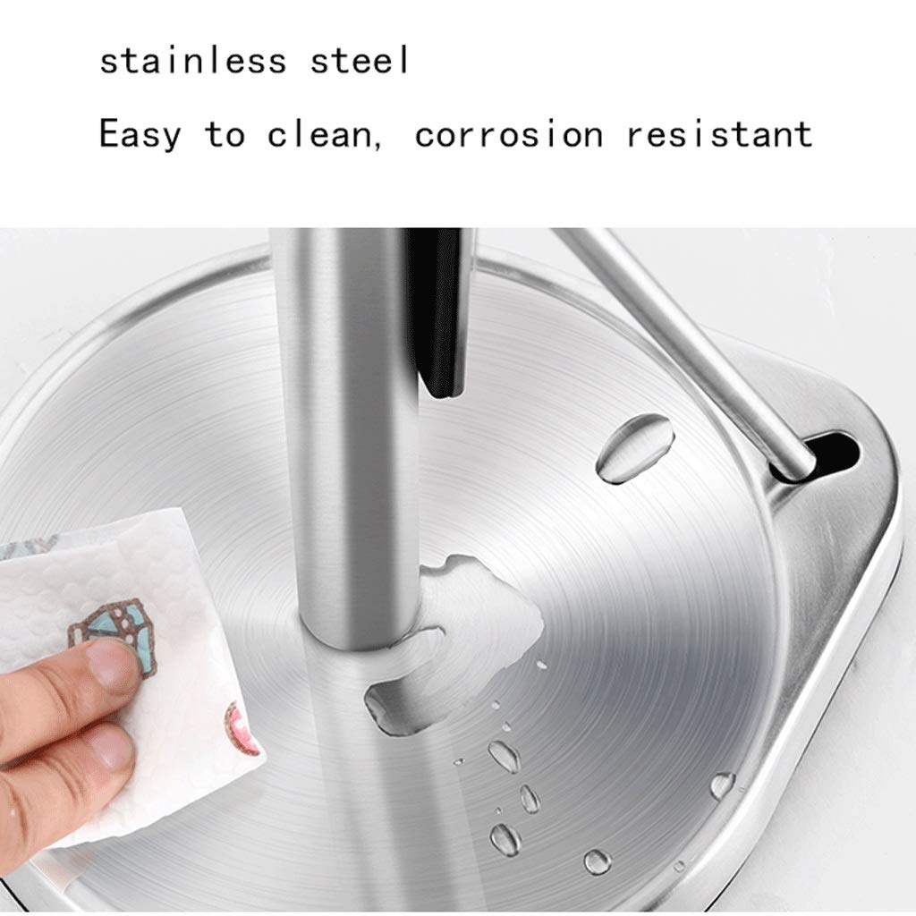Porta Carta igienica Distributore di Carta Asciugamani in Acciaio Inox Verticale Verticale Distributore di Carta igienica Punch-Free Bagno Cucina Servizi igienica Arresto per Bagno e Cucina