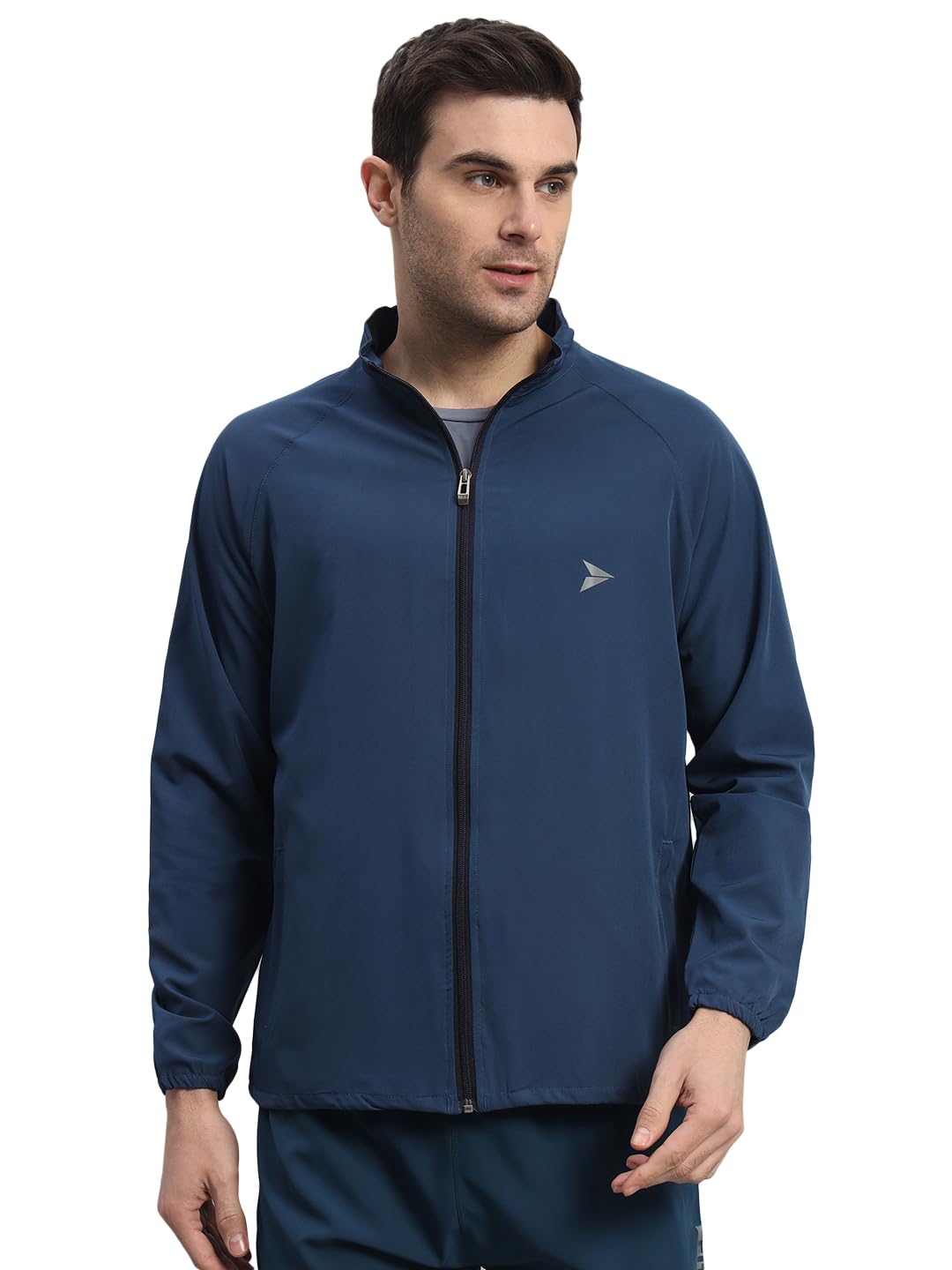FITINC NS Jacket for Men with Two Closer Zipper Pockets - Sports and Casual Wear