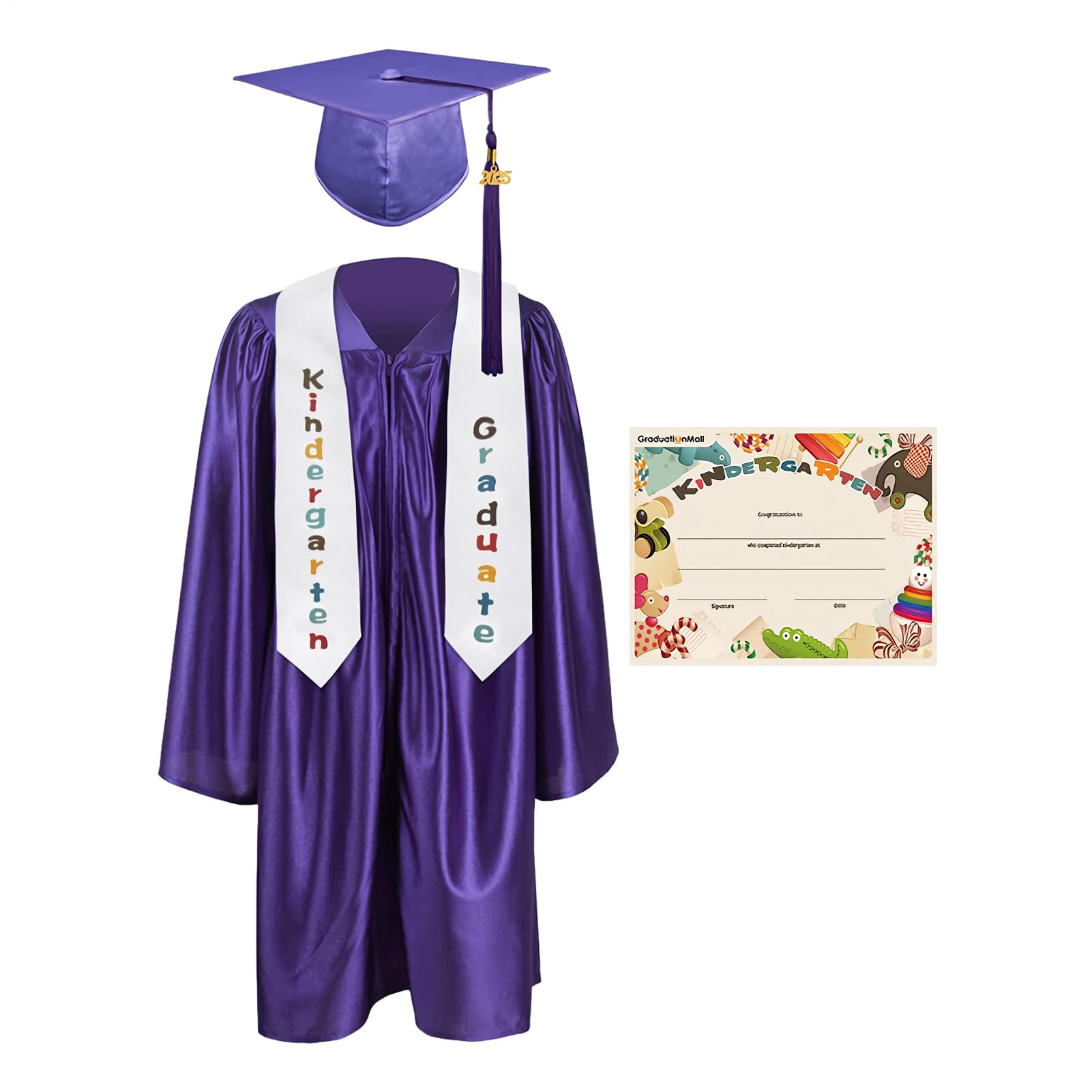 Ropa para la fiesta de fin de guardería con texto felicitaciones para niños 8