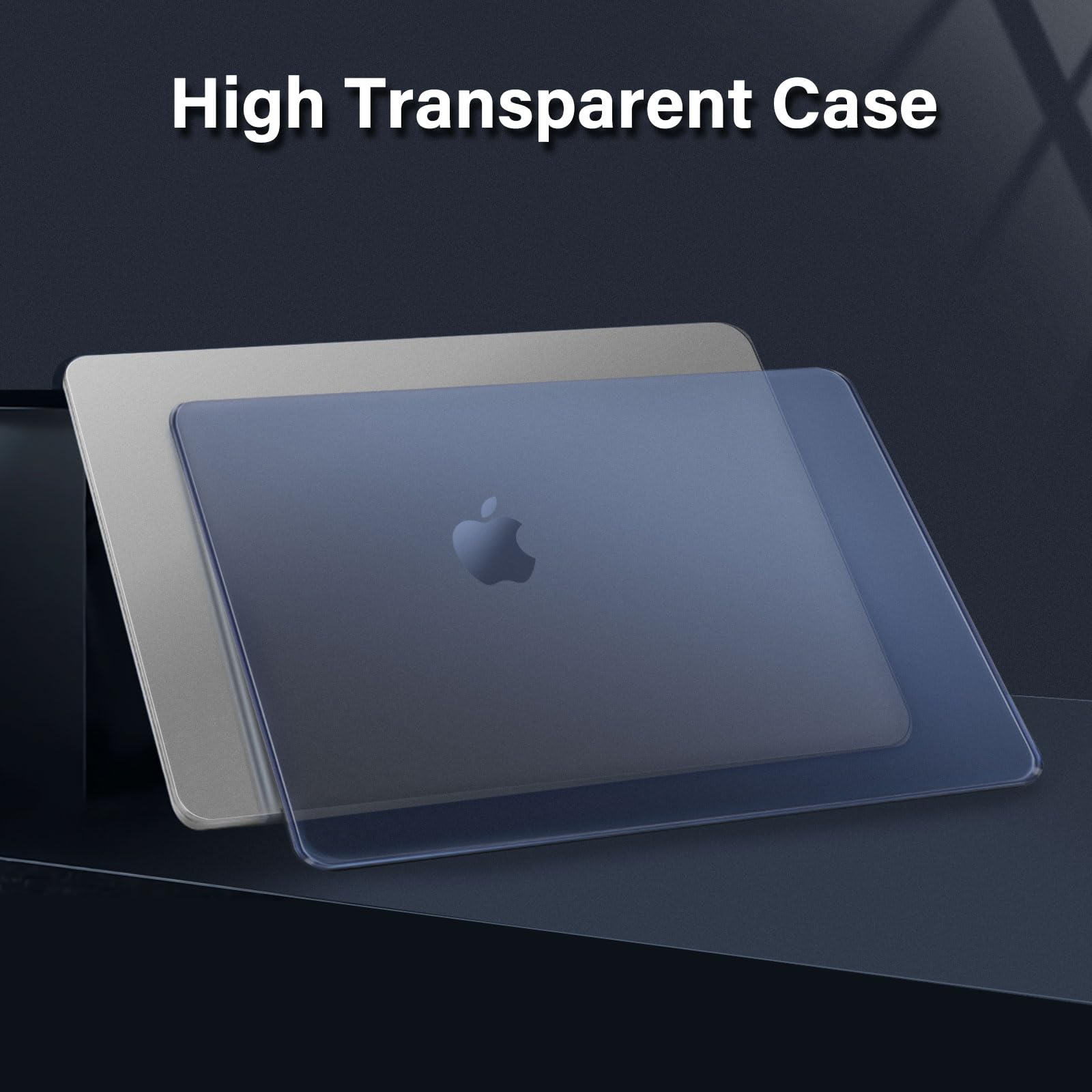 MOSISO Cover Compatibile con MacBook Pro 13 Pollici Custodia M2 2024-2016 A2338 M1 A2251 A2289 A2159 A1989 A1708 A1706,Ultra-Thin Naturale Originale Protettiva Plastica Rigida Cover,Blu Notte