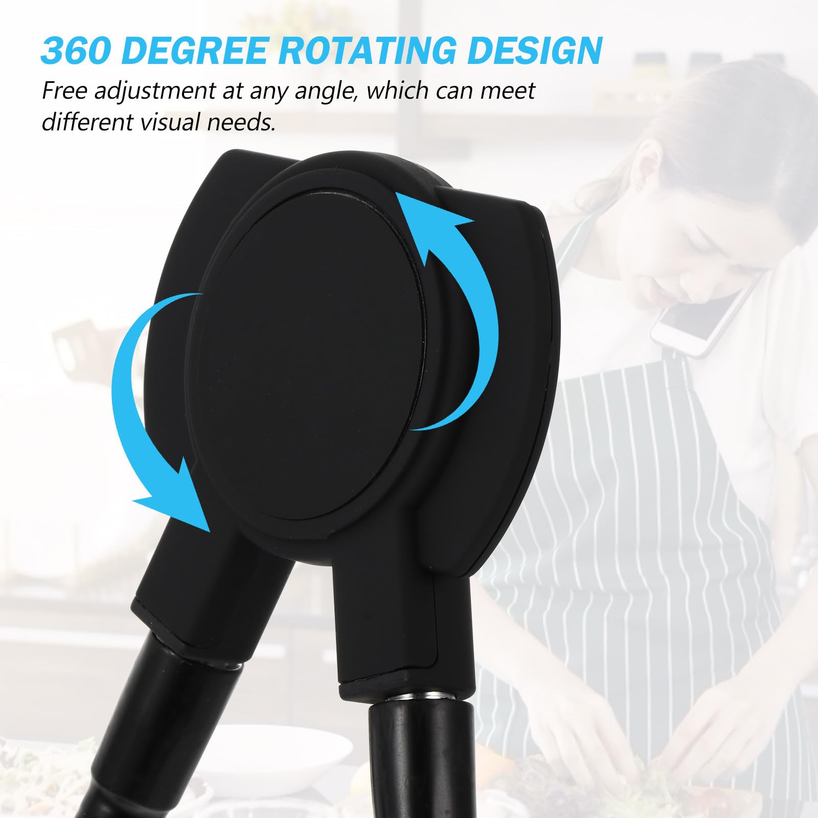 STOBAZA Supporto Magnetico per Telefono da Collo, Girevole 360°, Nero