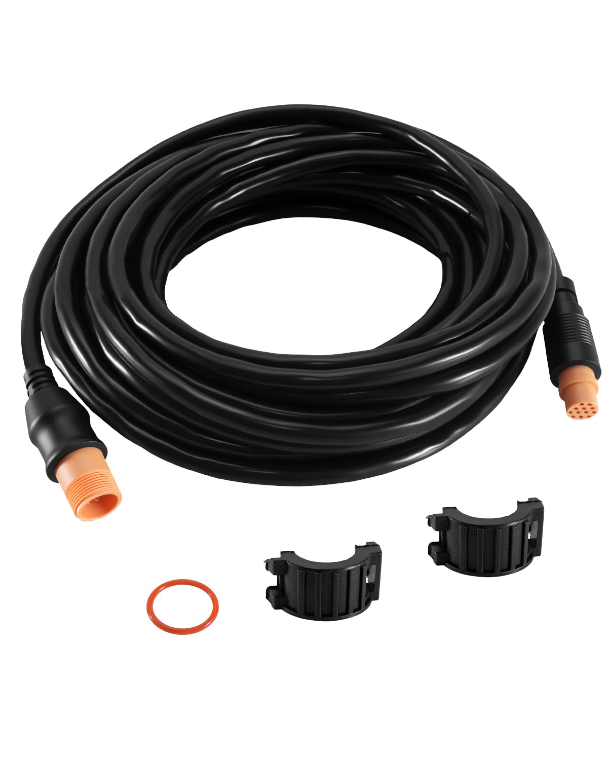 Wandler-Verlängerungskabel, Ersatz für 010-11617-42, 12-poliges, langlebiges Marine-Grade-Kabel, kompatibel mit Garmin GT GCV GPSMAP GSD Striker Serie