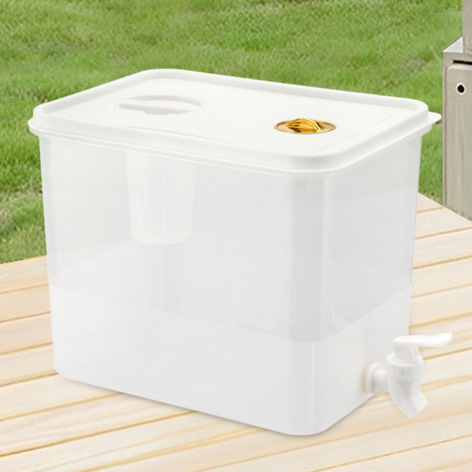 Milageto Hervidor frío con Grifo, dispensador de Bebidas para Nevera, contenedor, hervidor de Agua, Barril de Jugo, dispensador de Bebidas para Fiestas, 10L