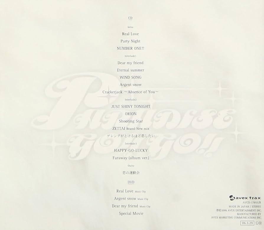 Amazon.co.jp: PARADISE GO!!GO!!(DVD付): ミュージック