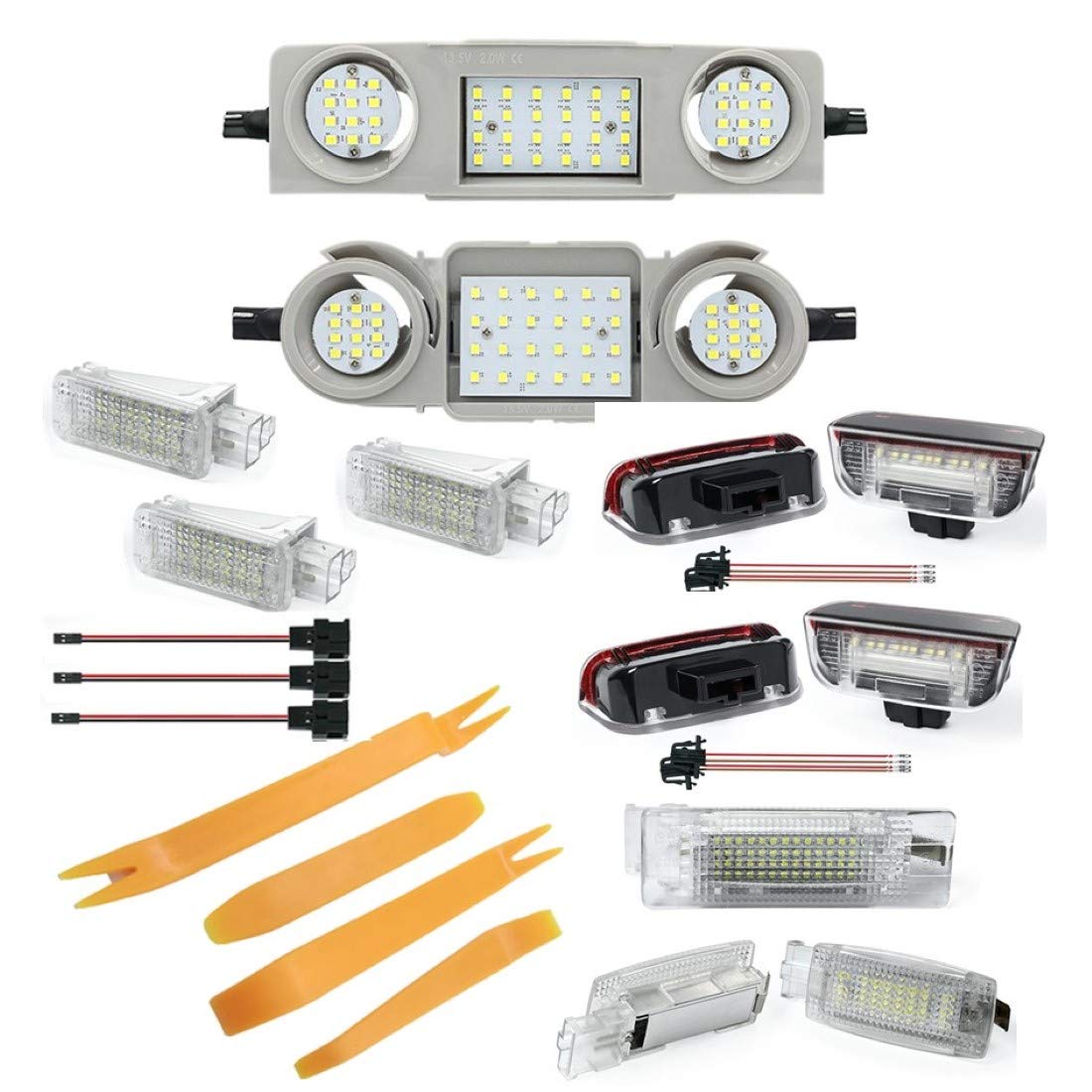 Oświetlenie wnętrza LED - zestaw modułów (1Vo_1Hi_1Ha_1Ko_2Fu_2Sp_4Tu)