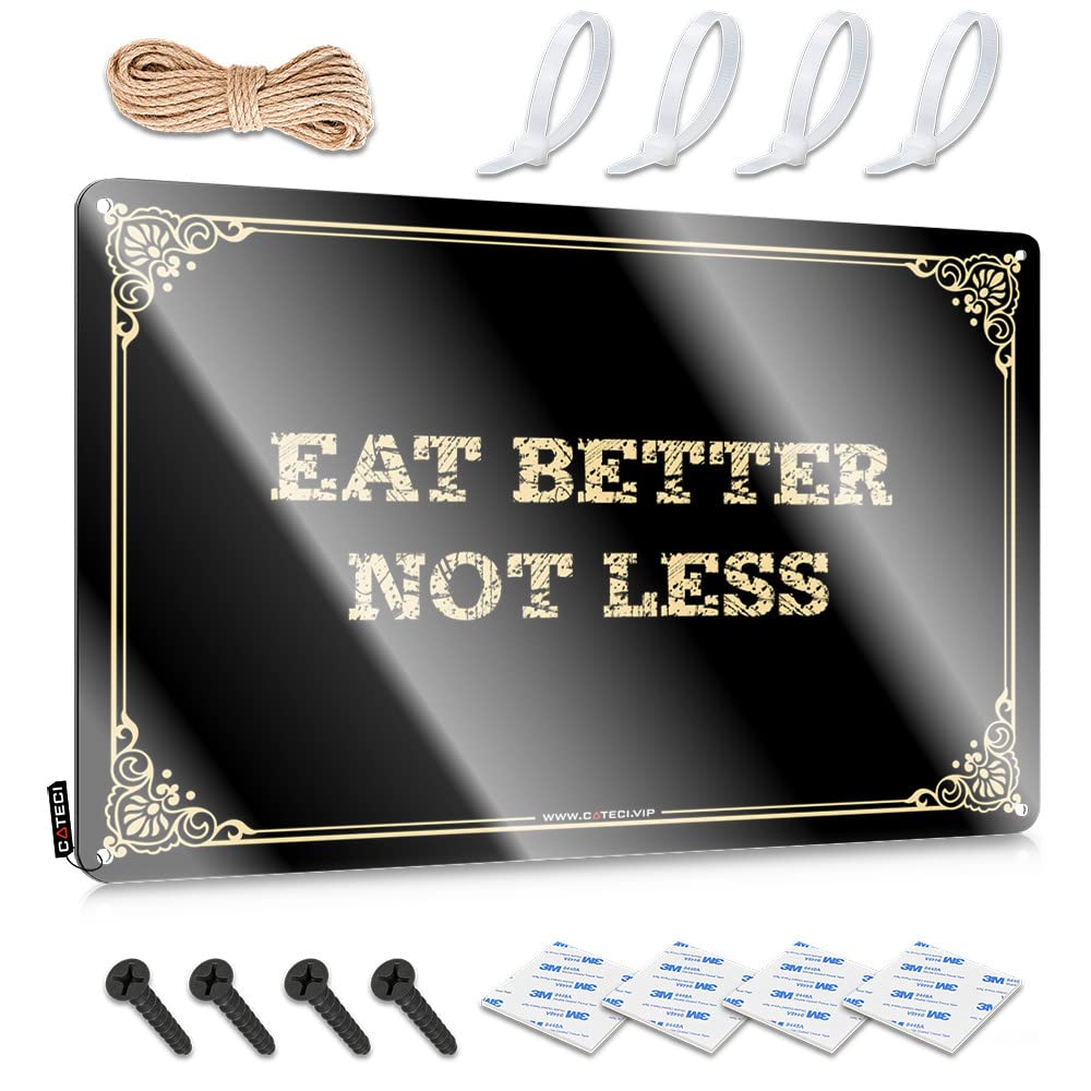Wall Signs Hanging Ready To Hang - Eat Better Not Less Guard For Backyard(30X40CM)