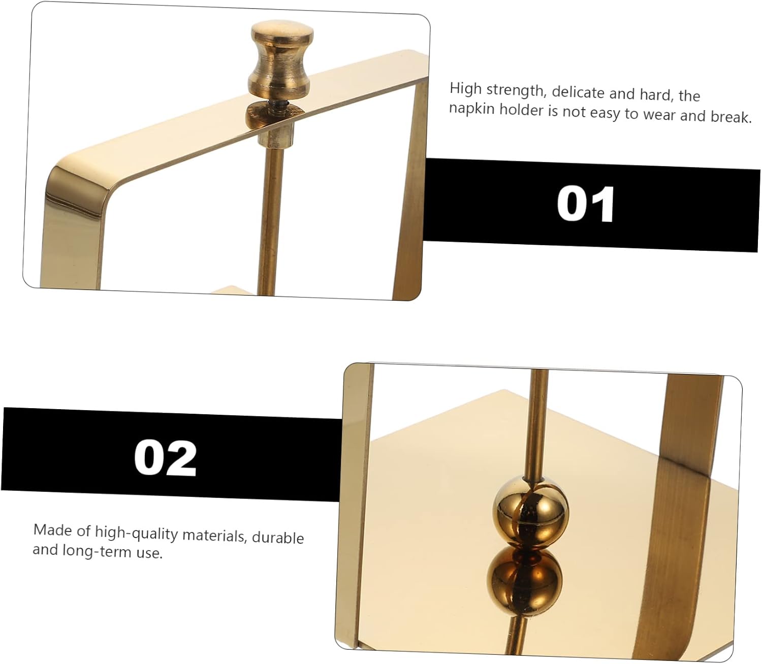LIFKOME Decorative Serviette Storage Holder Napkin Stand Towel Holder Napkin for Table
