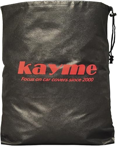 Miniatura 8 de Kayme - Cubierta completa impermeable de 7 capas para automóvil, apta para todo clima, protección pexteriores contra lluvia, sol, rayos UV, color