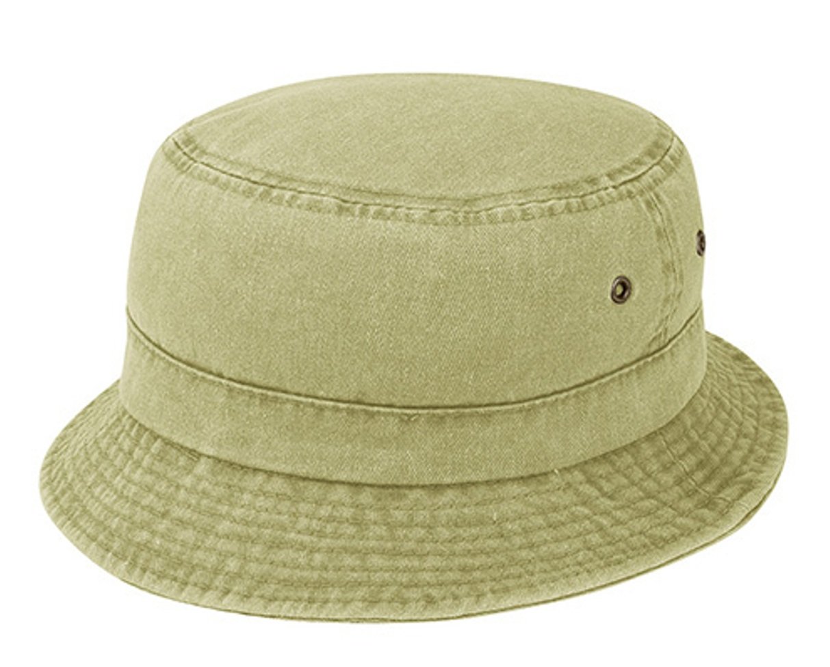 The G Cap G Boy's Pigment Dyed Twill Washed Bucket Hat (Khaki)
