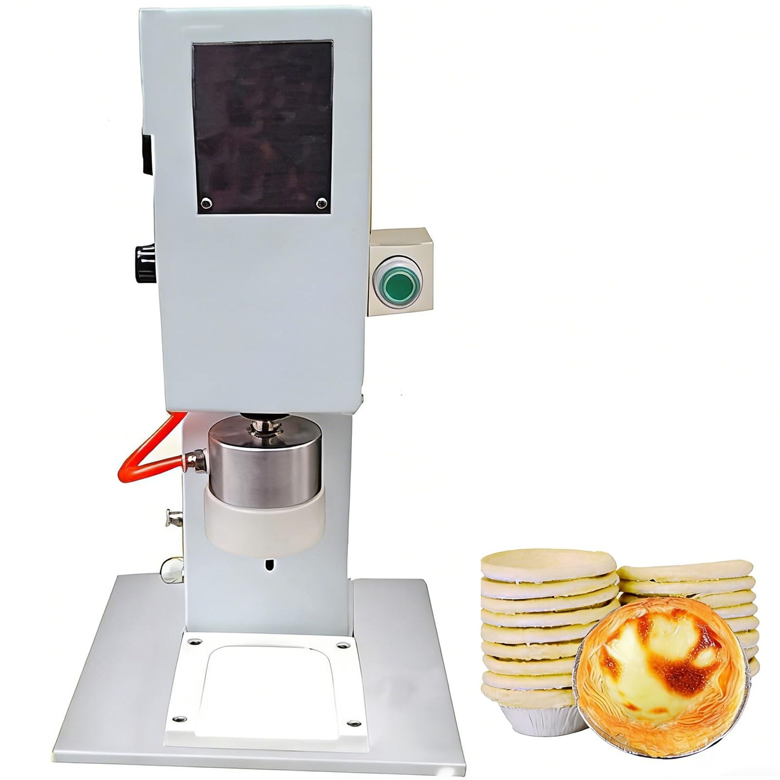 Macchina pneumatica di Shell della crostata dell'uovo, 1000 pezzi/H commerciale creatore della crosta della crostata della crema pasticcera, attrezzatura di pressatura della crostata dell'uovo per i