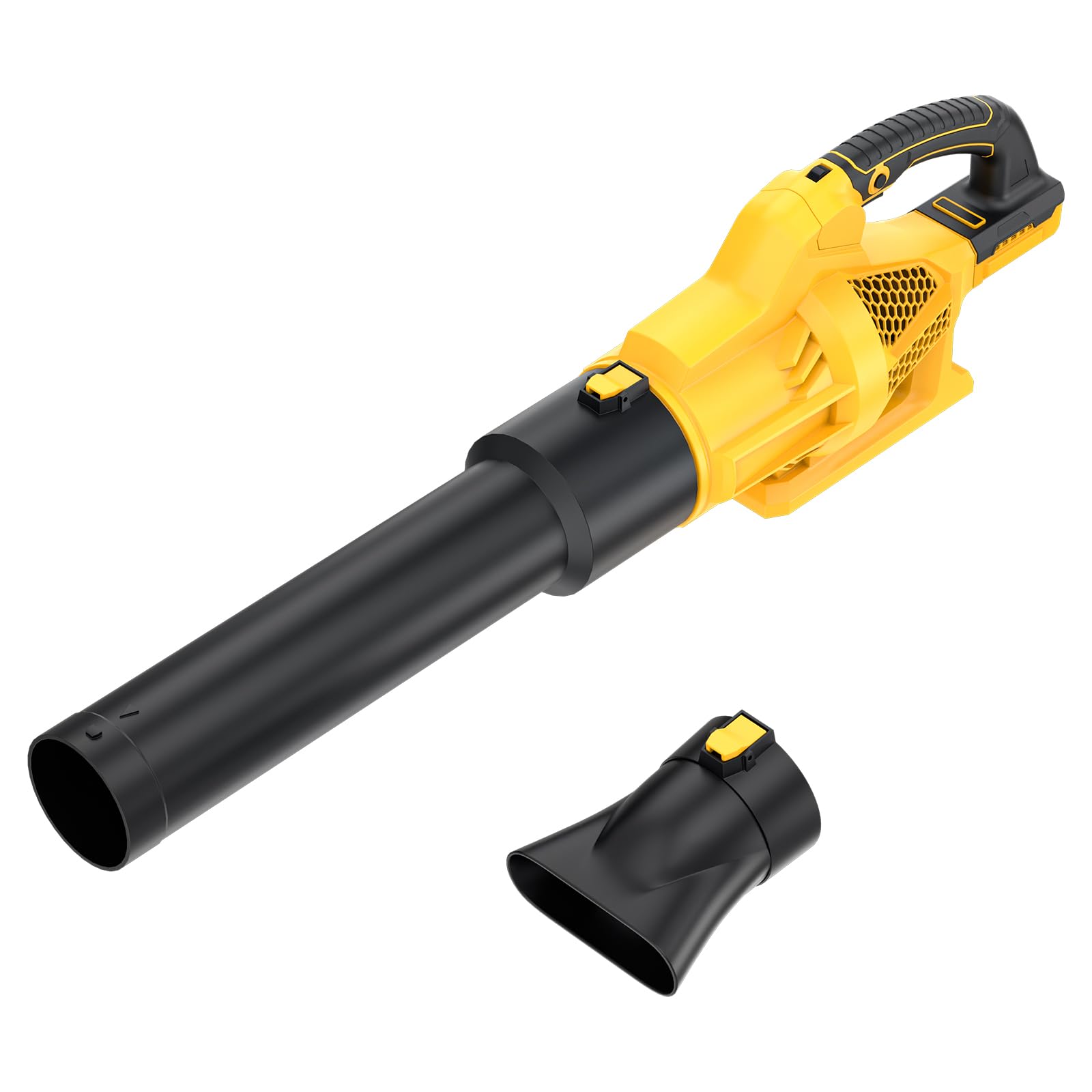 Soplador de hojas inalámbrico 2025 compatible con batería Dewalt de 20 V máximo, soplador eléctrico de hojas de 500 CFM/150 MPH inalámbrico, 6 modos de velocidad, sopladores alimentados por batería