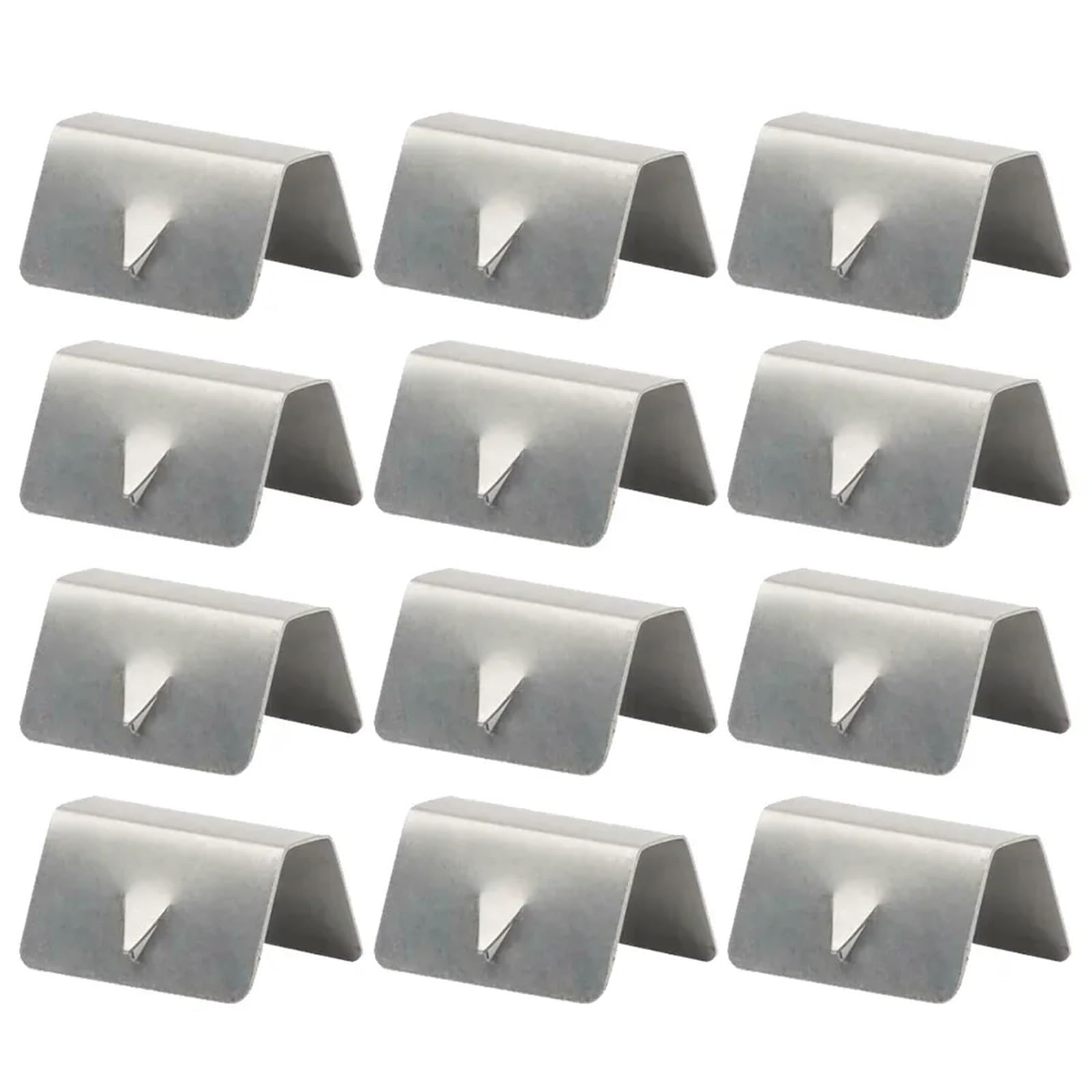 12Pcs Wind Rain Deflector Channel Clips Wind/Rain Eyebrow Clips Stainless Steel Car Window Deflectors Compatible With Heko G3 SNED
