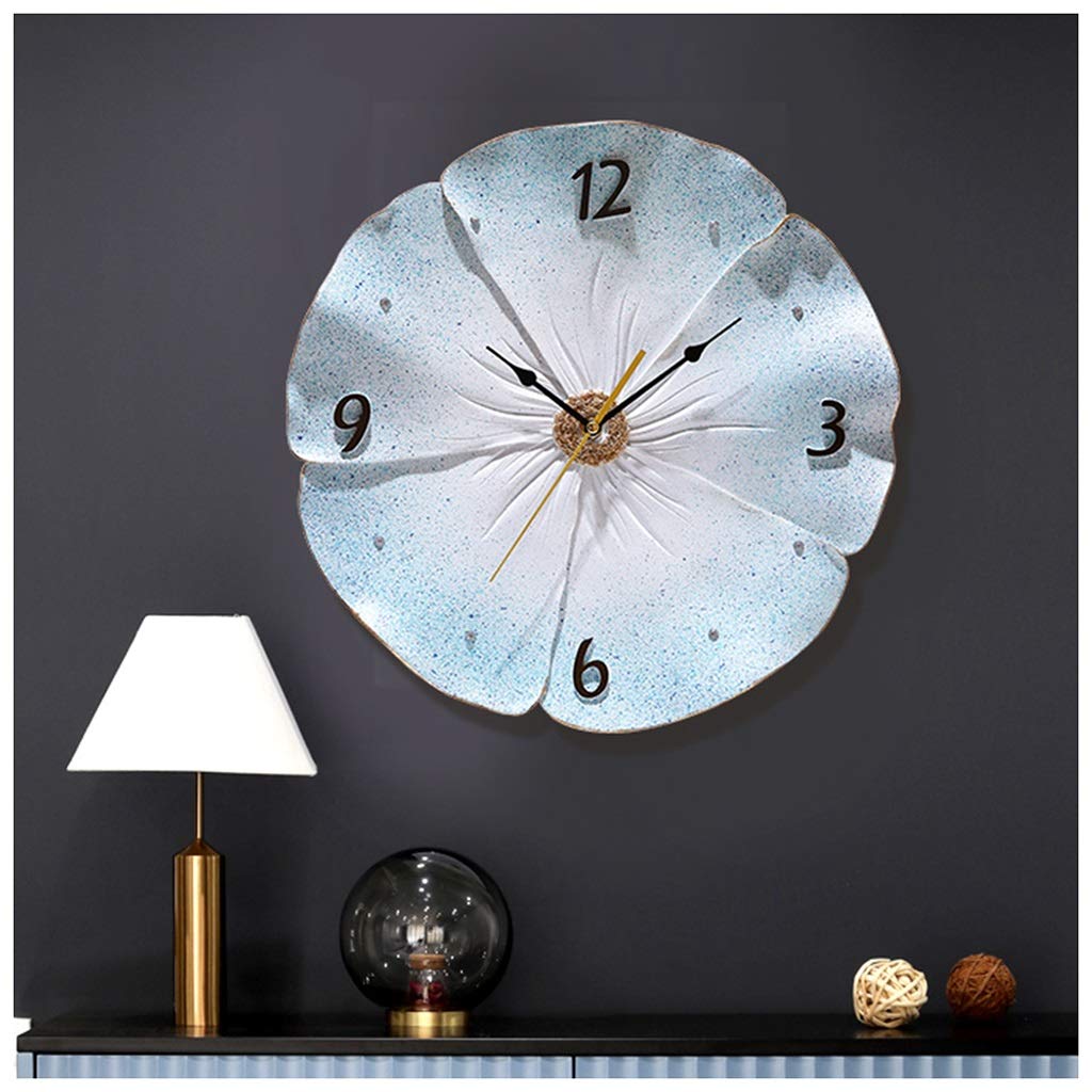 Horloge murale silencieuse pour chambre et salon au design créatif en relief