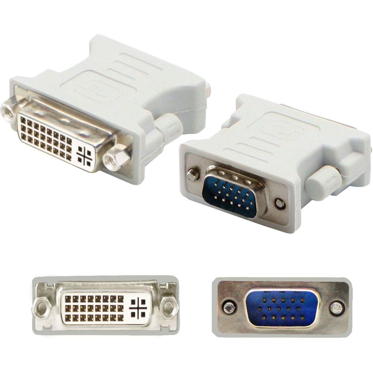 Add-onputer Peripherals, L VGA2DVIW Vga Male to Dvi-i 29 Pin Female White Adapter