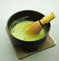 Vista 4 de Juego de batidor de matcha - Cepillo + cuenco de cerámica + cuchara, té verde japonés de bambú, juego de 3 piezas