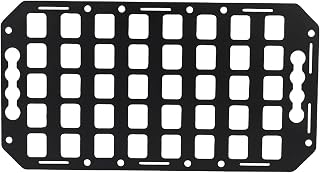 Truck Bed Molle Panel, 422x225x2Mm Aluminum L Track Organizer with Multiple Holes for Tool Hanging, Compatible with Cars SUVs Pickup Trucks Vans Campers