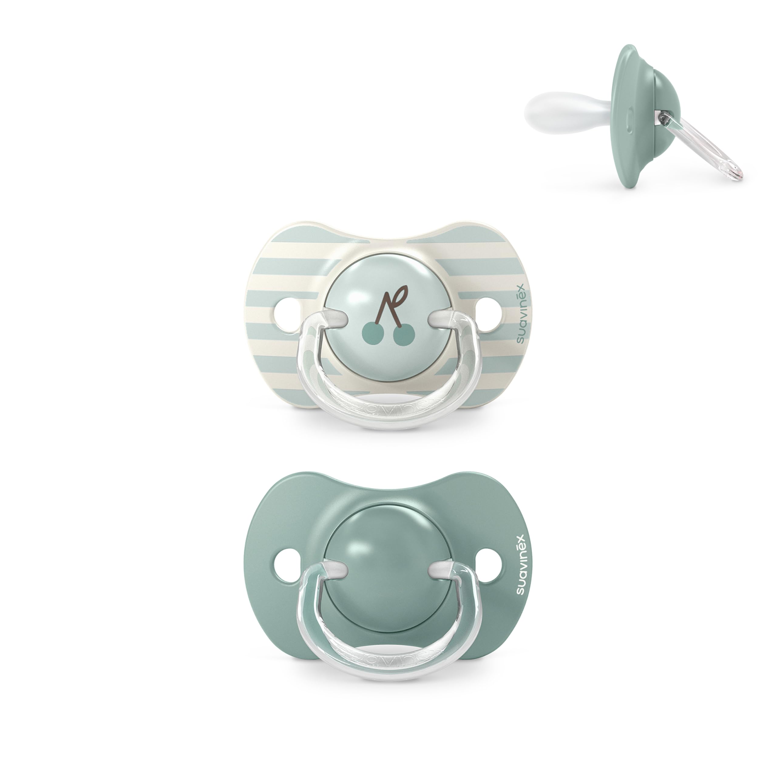 Suavinex, Pack de 2 Chupetes para Bebés 0/6 Meses y Recién Nacidos, con Tetina Fisiológica de Silicona SX Pro Simétrica, Plana y Flexible, Respeta el Desarrollo Bucodental, Birdies Verde — view 60
