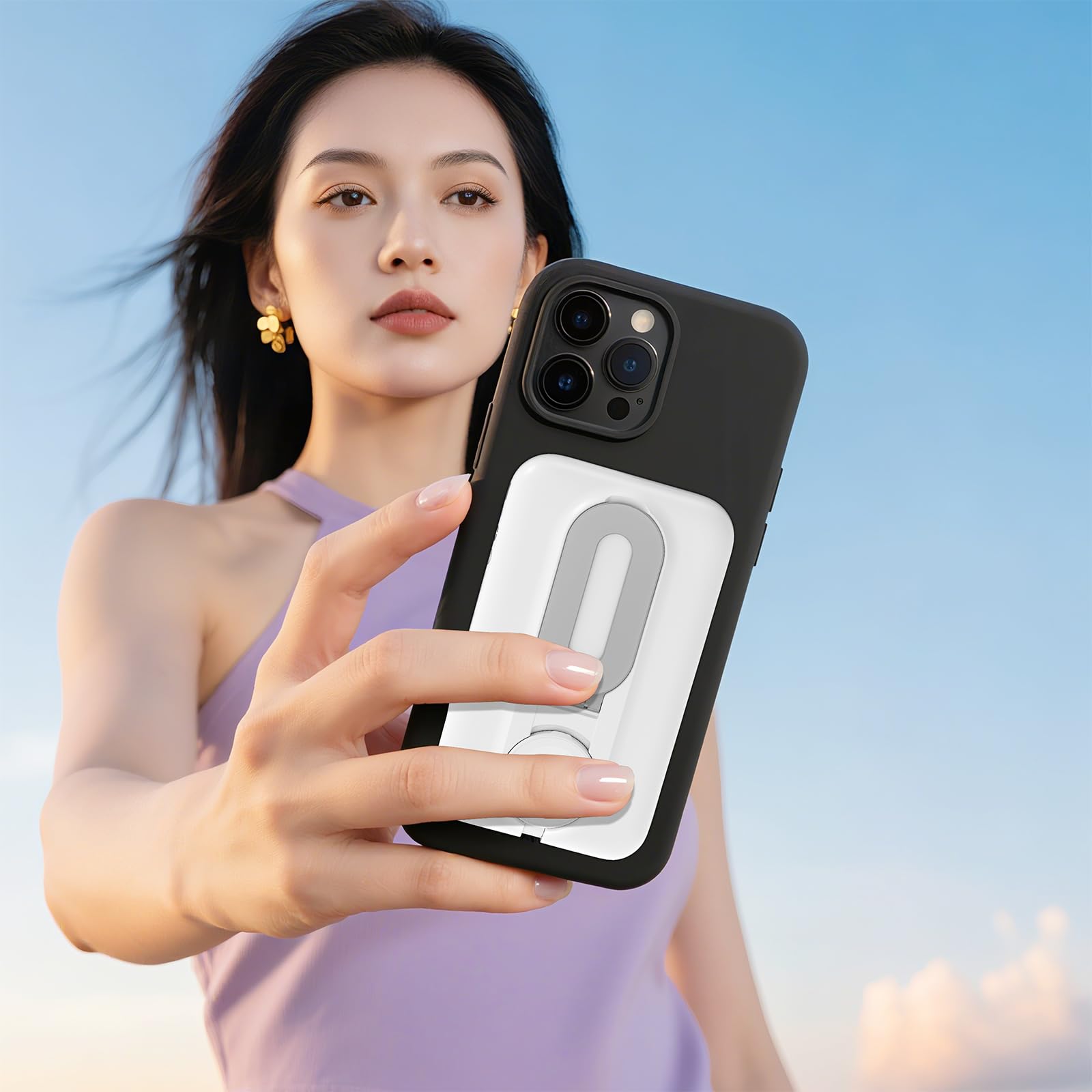 Portable Charger for iPhone & Apple Watch,10000mAh Travel Battery Pack for Magsafe PD20W Fast Charging Powerbank,with USB C in & out and LED Display Power Bank for iPhone16/15/14/13/12(White)