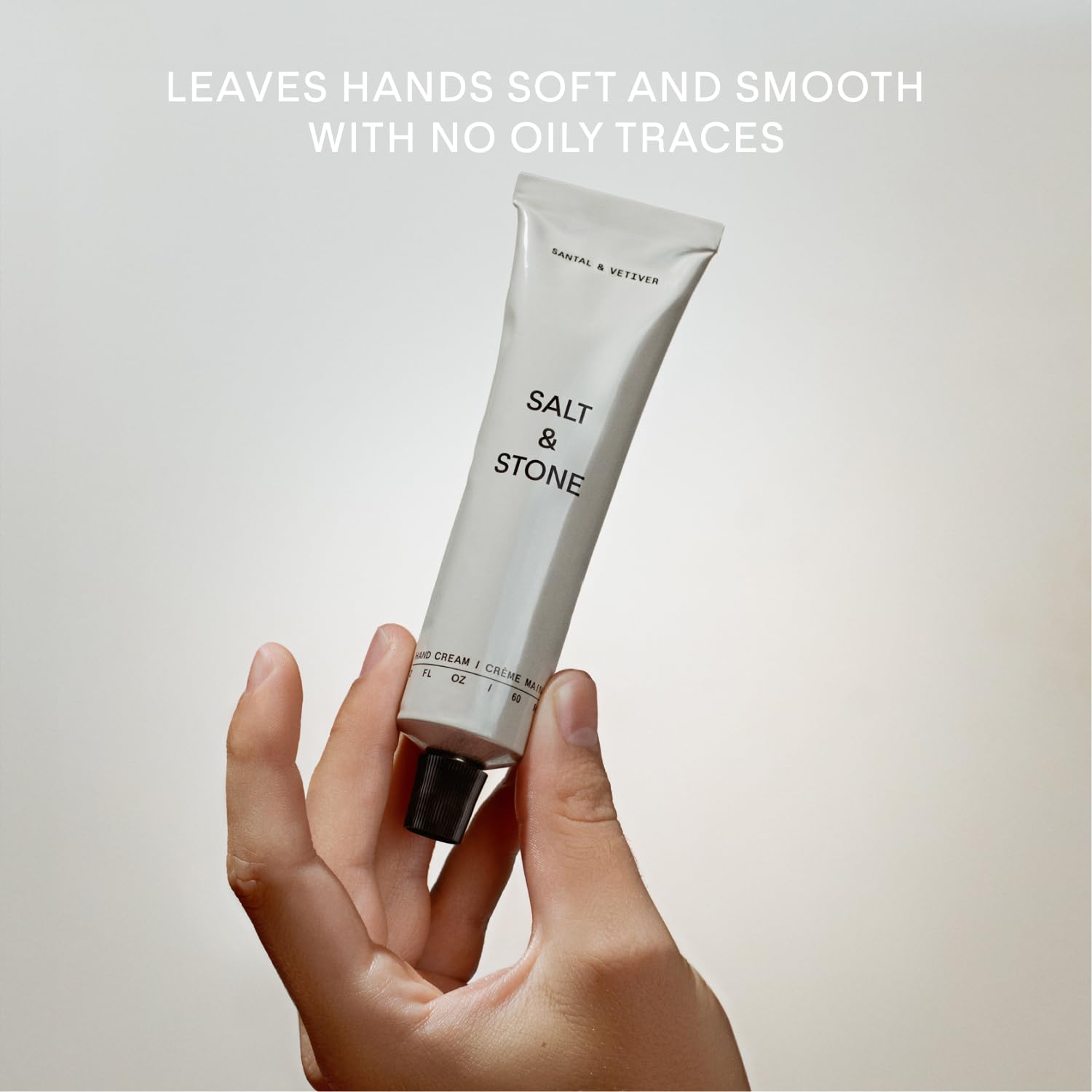 Salt & Stone Hand Cream for Women & Men, Santal & Vetiver, 60 ml (Pack of 1) - Image 3