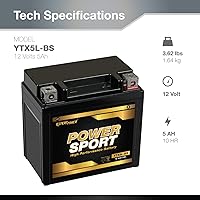 Vista 2 de Baterías de 12 voltios para motocicletas, marca ExpertPower