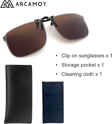 Miniatura 8 de Gafas de sol con clip sobre gafas graduadas, polarizadas, antirreflejos, abatibles, protección UV, para hombres y mujeres