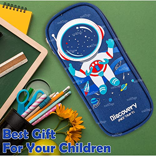 Image of Zest 4 Toyz Pencil Case for Kids | Space Astronaut Pencil Pouch with Large Capacity Water Resistant | Durable Zipper and Large Capacity School Pouch for Girls and Boys
