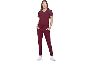 Ultra Stretch Form Fitting Women's Scrub Set: Unrestricted Movement for Maximum Comfort