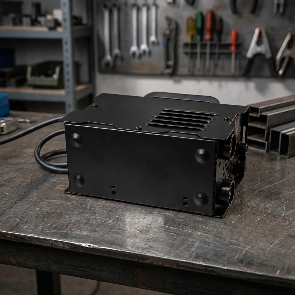 Máquina de soldadura portátil de 220 V con inversor IGBT, soldador de CC de pantalla digital para reparación de acero y hierro, herramienta compacta de soldadura doméstica para proyectos de bricolaje