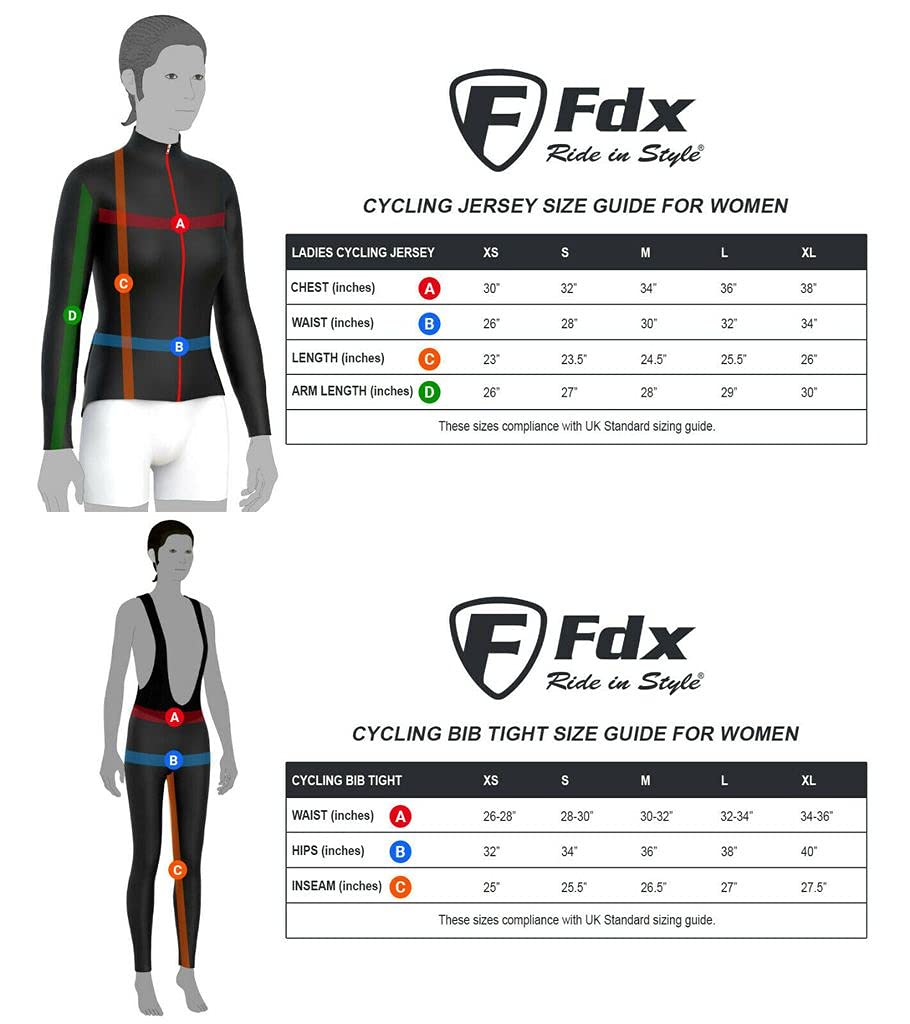 FDX Damska koszulka kolarska Thermodream zimowa ocieplana termicznie rajstopy na szelkach zestaw Combo (czarny/fioletowy, XL)