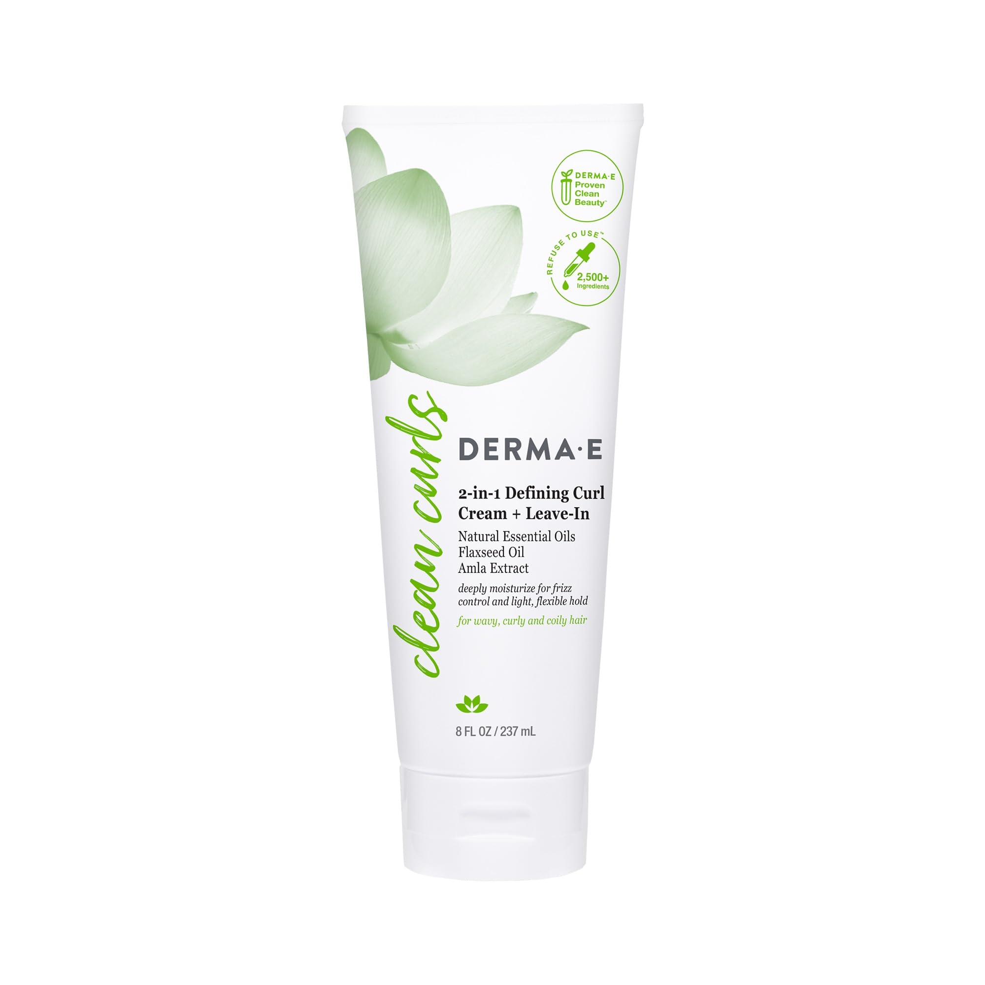 DERMA E Ramos 2-in-1 Defining Curl Cream + Leave-In, 8fl oz
