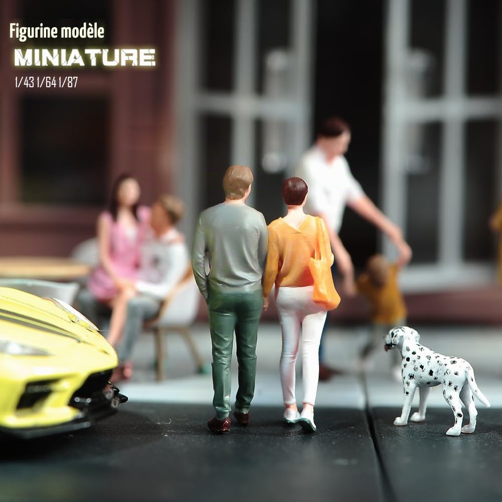 2 Figurines Journalistes 1/64 – Miniatures Résine, Réalistes, Pour Diorama Et Collection