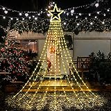 arboles de navidad solares 🎄【IP65 impermeable Inoxidable】:Las bombillas de las nuevas Xmas Tree String Lights en 2023 son diferentes a las bombillas tradicionales. Nuestras luces de cadena son IP65 totalmente impermeables, diseñadas para hacer frente a las inclemencias del tiempo.
