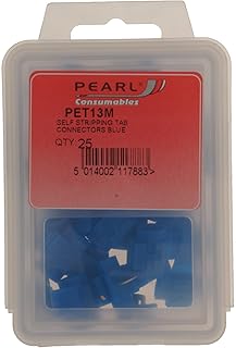 Pearl PET13M Conectores de Cables Scotchlock, Color Azul, 25 Unidades