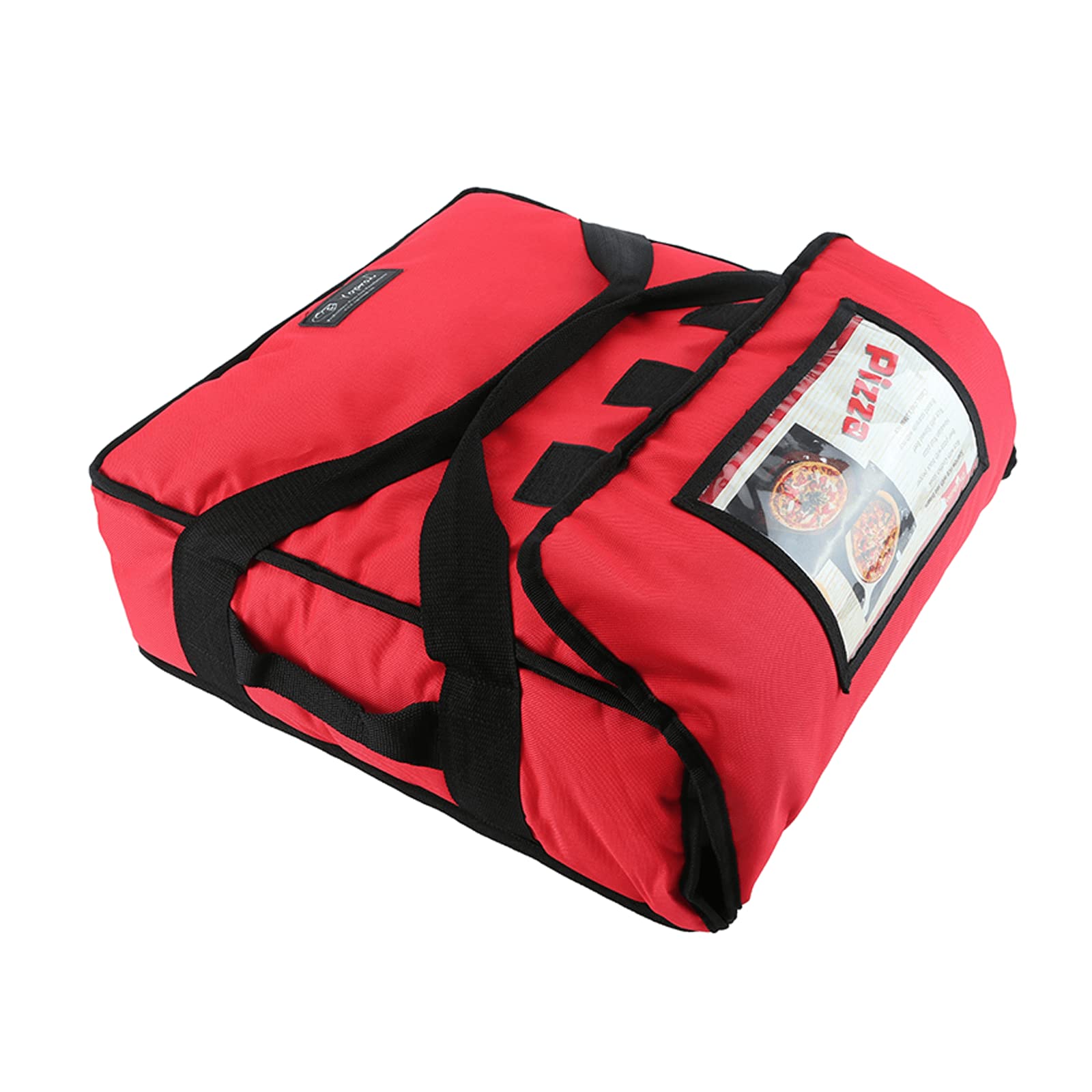 YOPRAL Insulated Food Delivery Bag Pizza Delivery Bags Professional Pizza Warmer Carrier Bags Moisture Free for Three 16" Pizza (PB03-0016-RED)