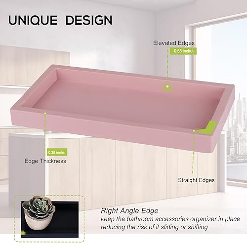 Miniatura 92 de Bandeja de baño, pequeña bandeja de tocador de silicona, jabonera, soporte para esponja, organizador de fregadero de cocina, accesorios de baño