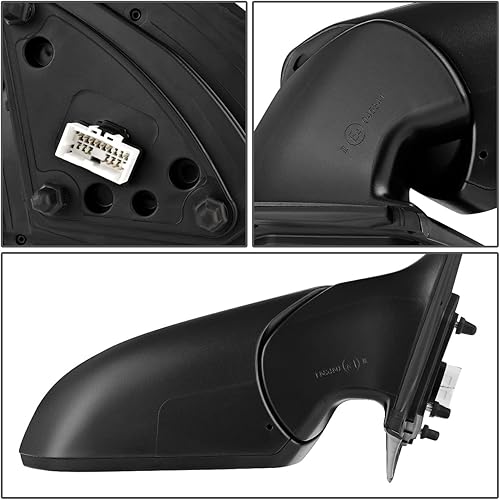 Miniatura 4 de DNA Motoring OEM-MR-HY1321227 Espejo retrovisor de puerta lateral derecho del pasajero con calor alimentado compatible con Elantra 17-18, señal de