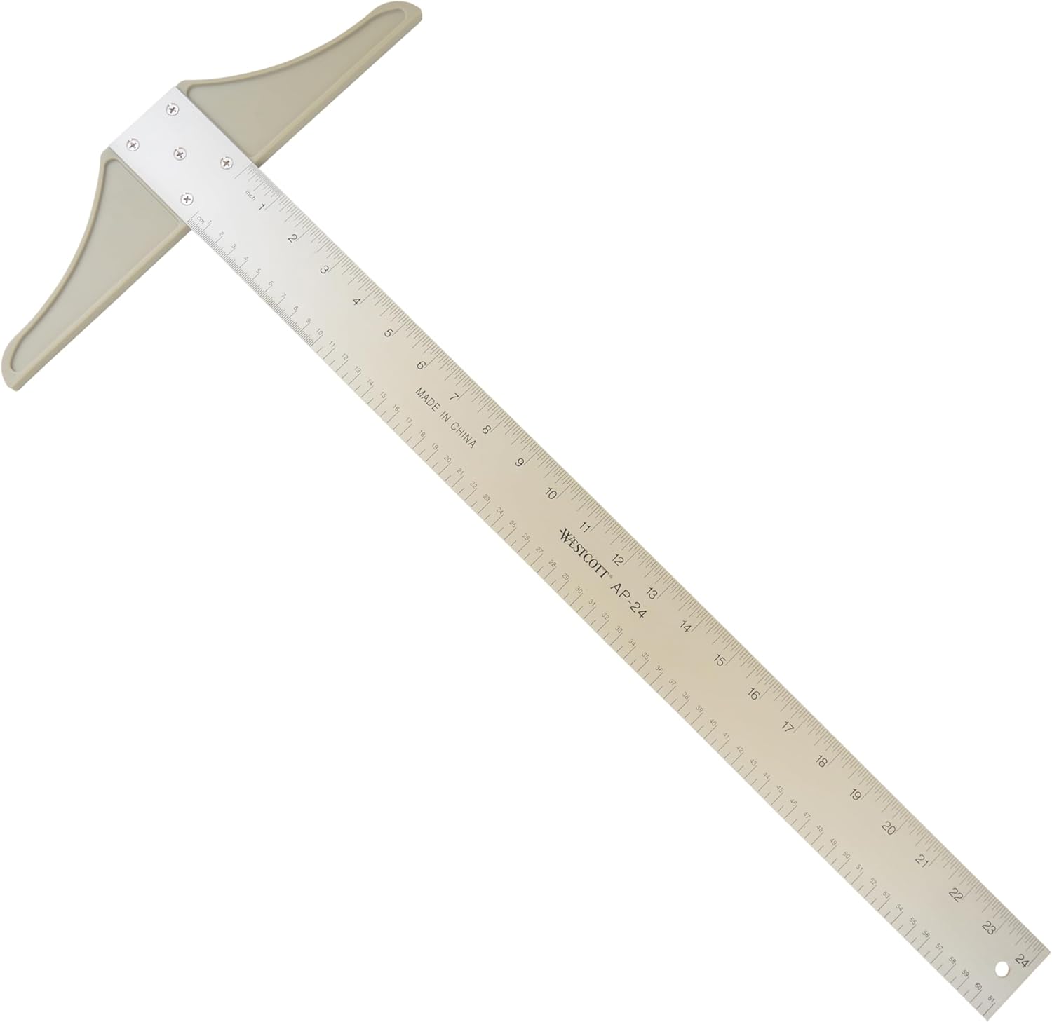 Westcott Graduated T-Square, Aluminum, Drafting, Back-to-School, School Supplies, Classroom Supplies, 24-Inch